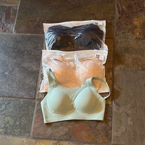 Women's Intimates Set - Black, Cream, and Green